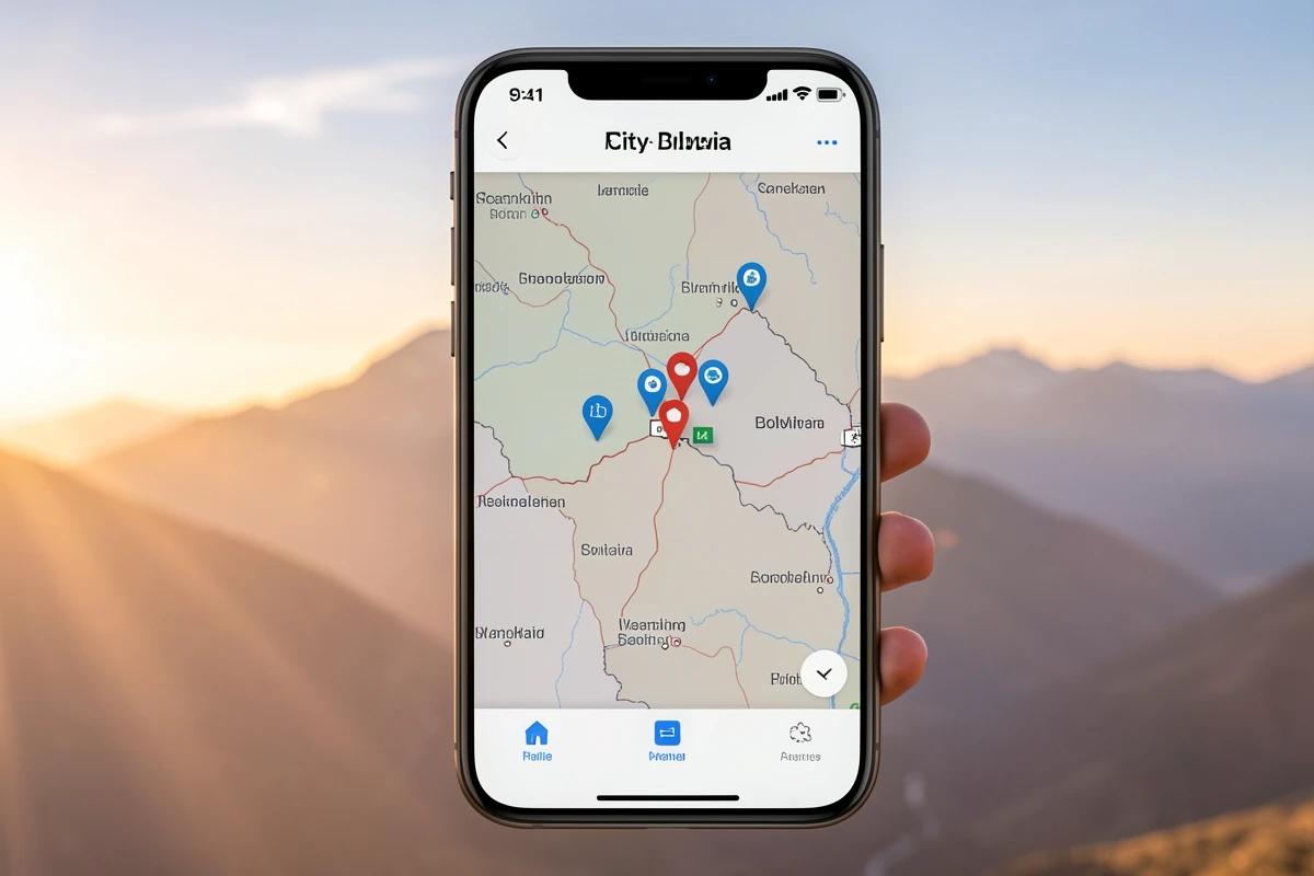 Navegar por ciudades en Bolivia