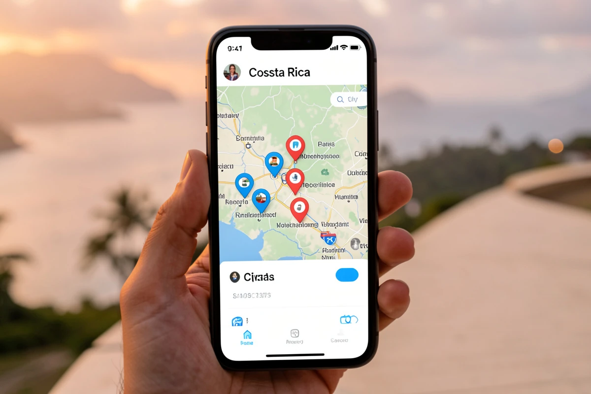 Navegar por ciudades en Costa Rica